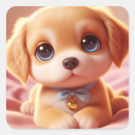 "Gember" Vierkante Sticker