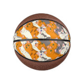 Gember wit zwart kat diagonaal patroon basketbal (Voorkant)