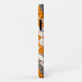 Gember wit zwart kat diagonaal patroon Case-Mate iPhone case (Achterkant/rechts)