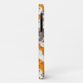 Gember wit zwart kat diagonaal patroon Case-Mate iPhone case (Achterkant/links)