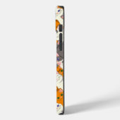 Gember wit zwart kat diagonaal patroon Case-Mate iPhone case (Achterkant / Links)