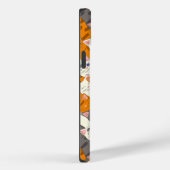 Gember wit zwart kat diagonaal patroon Case-Mate iPhone case (Achterkant / Rechts)