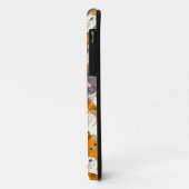 Gember wit zwart kat diagonaal patroon Case-Mate iPhone case (Achterkant/links)