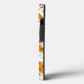 Gember wit zwart kat diagonaal patroon Case-Mate iPhone case (Achterkant / Links)