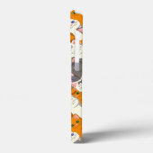 Gember wit zwart kat diagonaal patroon Case-Mate iPhone case (Achterkant / Links)