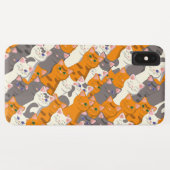 Gember wit zwart kat diagonaal patroon Case-Mate iPhone case (Achterkant (horizontaal))