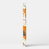 Gember wit zwart kat diagonaal patroon Case-Mate iPhone case (Achterkant / Rechts)