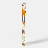 Gember wit zwart kat diagonaal patroon Case-Mate iPhone case (Achterkant / Rechts)