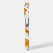 Gember wit zwart kat diagonaal patroon Case-Mate iPhone case (Achterkant / Links)