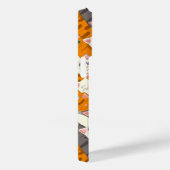 Gember wit zwart kat diagonaal patroon Case-Mate iPhone case (Achterkant / Rechts)