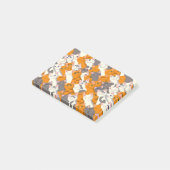Gember wit zwart kat diagonaal patroon post-it® notes (Schuin)