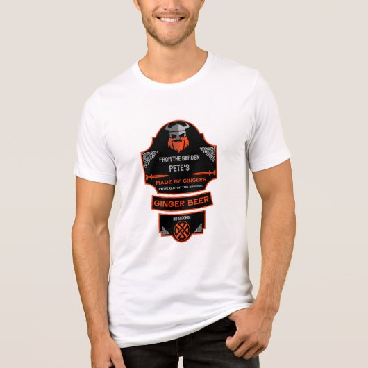gemberbierbrouwer Tri-Blend shirt (Voorkant)