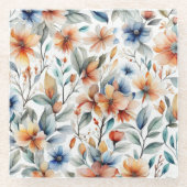 gemberbloesems glazen onderzetter (Voorkant)