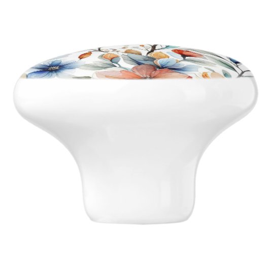 gemberbloesems keramische knop (Zijkant)