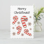  gemberbrood - Merry Christmas Kaart (Staand voorkant)