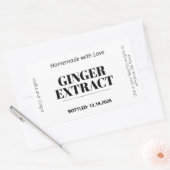 Gemberextract Modern Etiket Sticker ZEX_001h (Envelop)