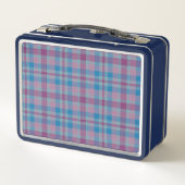 Gemberkat in de sneeuw blikken lunchbox (Achterkant)