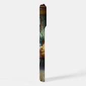 Gemberkat Luierend op een Tafel bij een Raam iPhone Hoesje (Rechterkant)