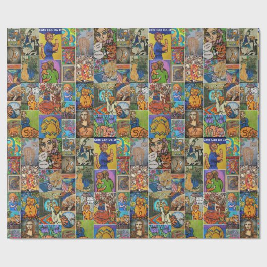 gemberkatten cadeaupapier (Vlak)