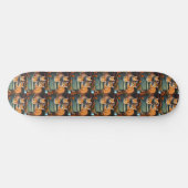 Gemberkatten in een Plant houder, skateboard (Horizontaal)
