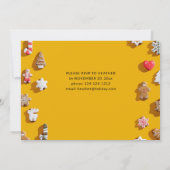 Gemberkoek Kerst Koekjes Uitwisseling Feest Kaart (Achterkant)