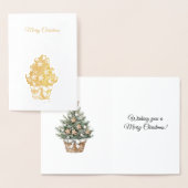 Gemberkoek Kerstboom Folie Kaarten (Display)