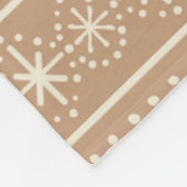Gemberkoek Streep Fleece Deken (Hoek)