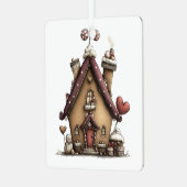 Gemberkoek Wonderland Metalen Ornament (Voorkant links)