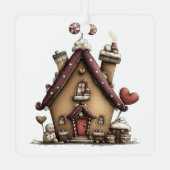 Gemberkoek Wonderland Metalen Ornament (Achterkant)