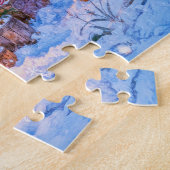 Gemberkoekhuisje in de sneeuw legpuzzel (Zijkant)