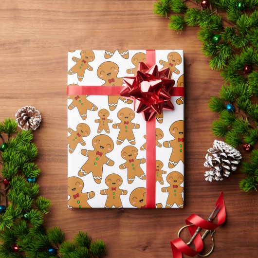 Gemberkoekmannetjes Cadeaupapier (Feestdagen Geschenken)