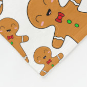 Gemberkoekmannetjes Fleece Deken (Hoek)