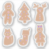 Gemberkoekstickers Sticker (Voorkant)