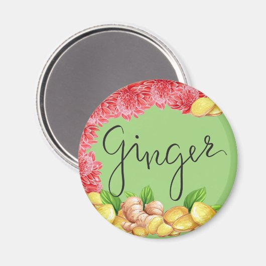 gemberkruid magneet (Voorkant / Achterkant)