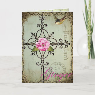 gemberkruis notitiekaartje