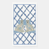 Gemberpotten Staffordshire Honden Magnolia Servet (Voorkant)