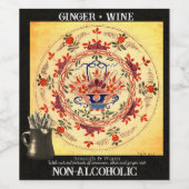 Gemberwijn Wijn Maken Thuisgemaakt Wijn Etiket (Enkel label)