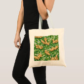 Gemberwortel Tropisch Botanisch Patroon Tote Bag (Voorkant (product))