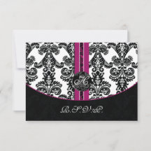 gemd demask roze rsvp kaarten standaard 3.5 x 5