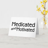 Gemedicineerd en gemotiveerd kaart (Gele Bloem)