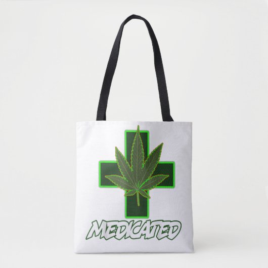 Gemedicineerd onkruid tote bag (Voorkant)