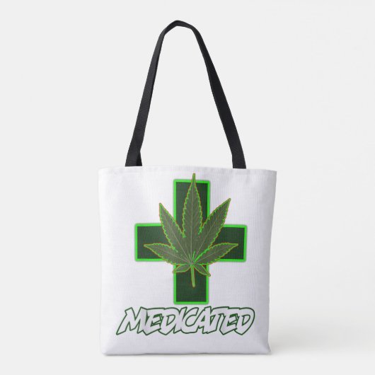Gemedicineerd onkruid tote bag (Achterkant)