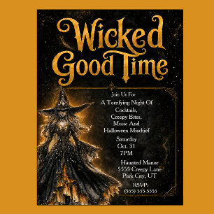 Gemeen Goede Tijd Halloween Feest Kaart