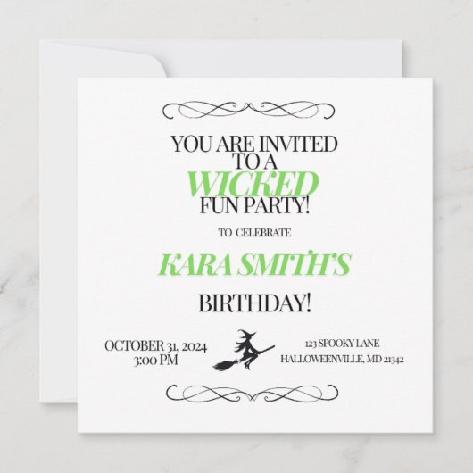 Gemeen leuk feest kaart (Voorkant)