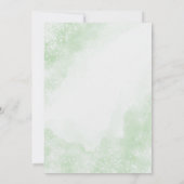 gemeende trouwuitnodigingen voor witte waterverf kaart (Achterkant)