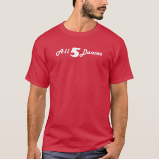 gemeenschap alle vijf dansen blanke jongen t-shirt