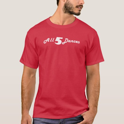 gemeenschap alle vijf dansen blanke jongen t-shirt (Voorkant)