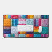 Gemeenschap Quilt van Eenheid en Diversiteit Bureaumat (Keyboard & Muis)