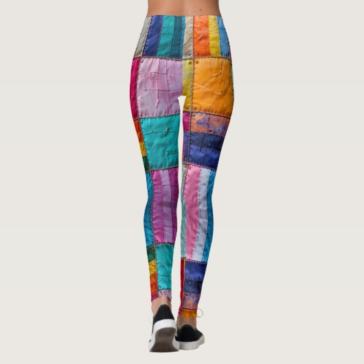 Gemeenschap Quilt van Eenheid en Diversiteit Leggings (Achterkant)