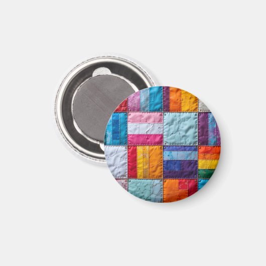 Gemeenschap Quilt van Eenheid en Diversiteit Magneet (Voorkant / Achterkant)